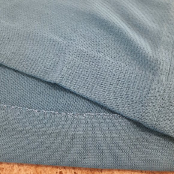 Vtg 70s blue knit midi skirt - Jantzen brand - Picture 8 of 9